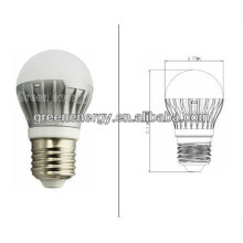 Lâmpada conduzida não-dimmable, bulbo conduzido, A45, base E27, 5W, 120 graus